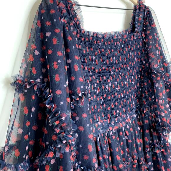 Jessakae Everafter Ever After Dress Navy Floral Womens XXL 2XL Blue - Picture 9 of 16
